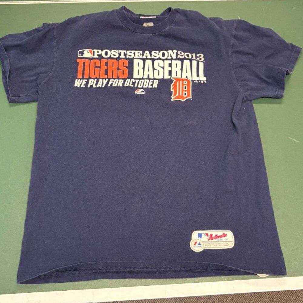 Majestic 2013 Detroit Tigers Postseason "We Play For October" T-Shirt